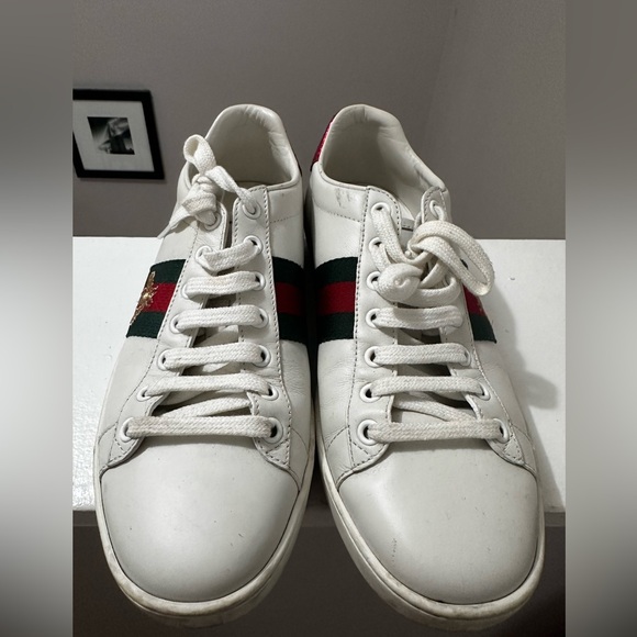 WOMEN'S GUCCI ACE SNEAKER WITH BEE - Picture 8 of 8